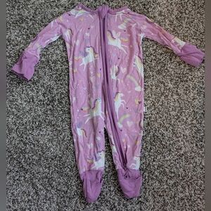 Little Sleepies Pink Unicorn Zippy
